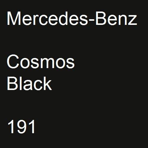 Mercedes-Benz, Cosmos Black, 191.